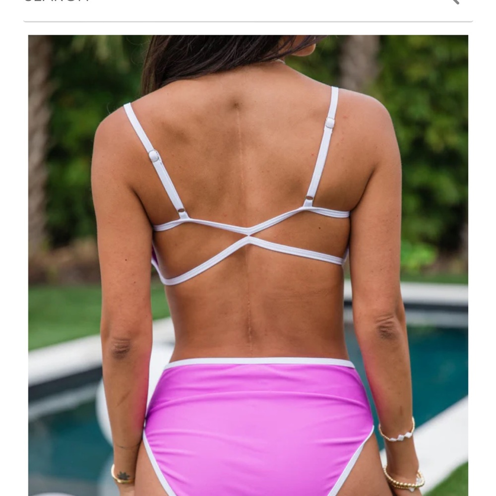 Pursue Your Passion Purple Cutout One Piece Swimsuit - NWOT